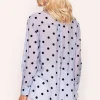 Kelly & Grace Weekend Polka Dot Shirt In Sage*Women Tops & Blouses