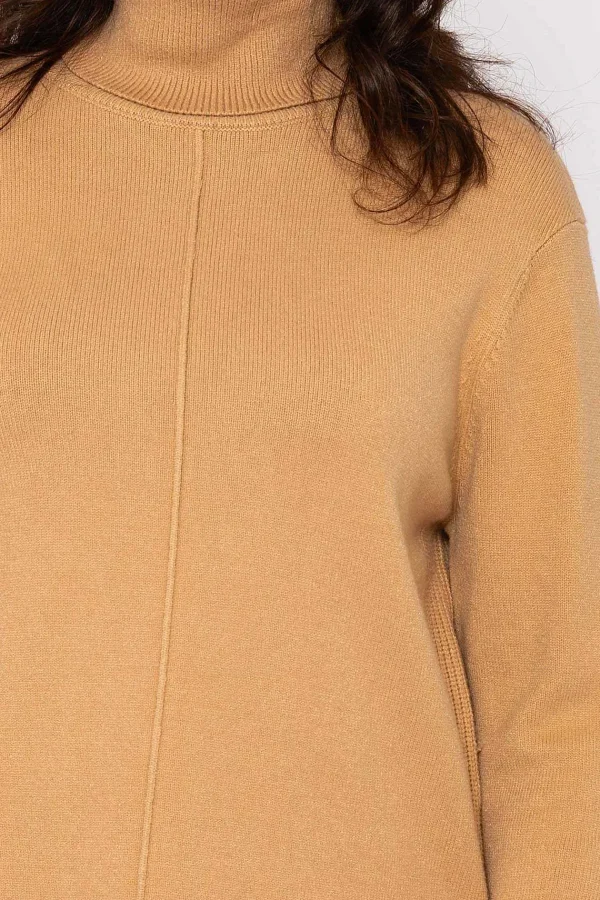 Voulez Vous Polo Knit Jumper In Camel*Women Jumpers & Cardigans