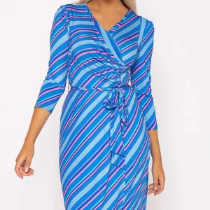 Rowen Avenue Printed Blue Jersey Dress*Women Dresses & Jumpsuits