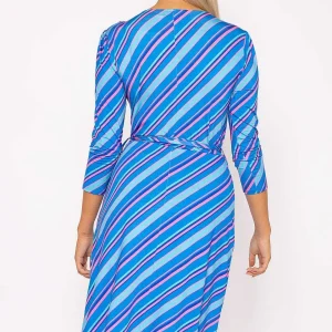 Rowen Avenue Printed Blue Jersey Dress*Women Dresses & Jumpsuits