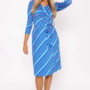 Rowen Avenue Printed Blue Jersey Dress*Women Dresses & Jumpsuits