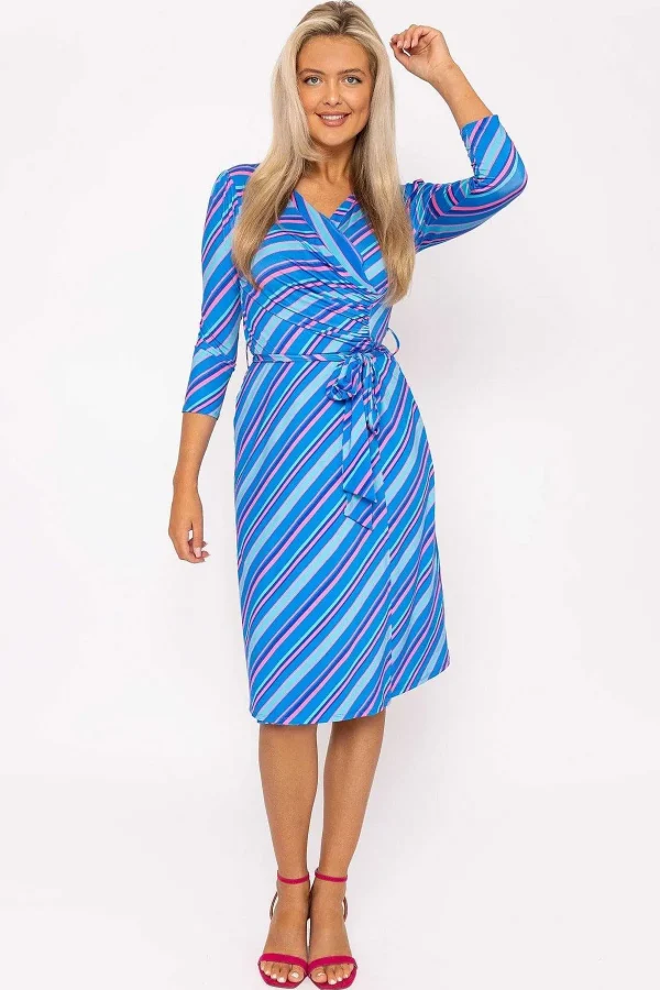 Rowen Avenue Printed Blue Jersey Dress*Women Dresses & Jumpsuits