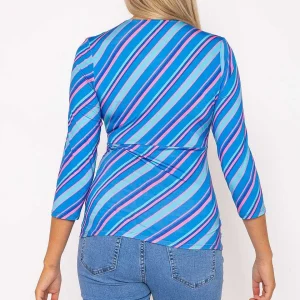 Rowen Avenue Printed Blue Jersey Top*Women Tops & Blouses