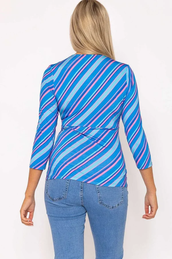 Rowen Avenue Printed Blue Jersey Top*Women Tops & Blouses