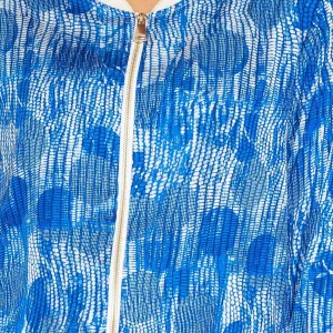 Pala D'oro Printed Bomber Jacket In Blue*Women Coats & Jackets