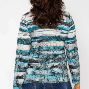 Voulez Vous Printed Burnout Top In Blue*Women Tops & Blouses