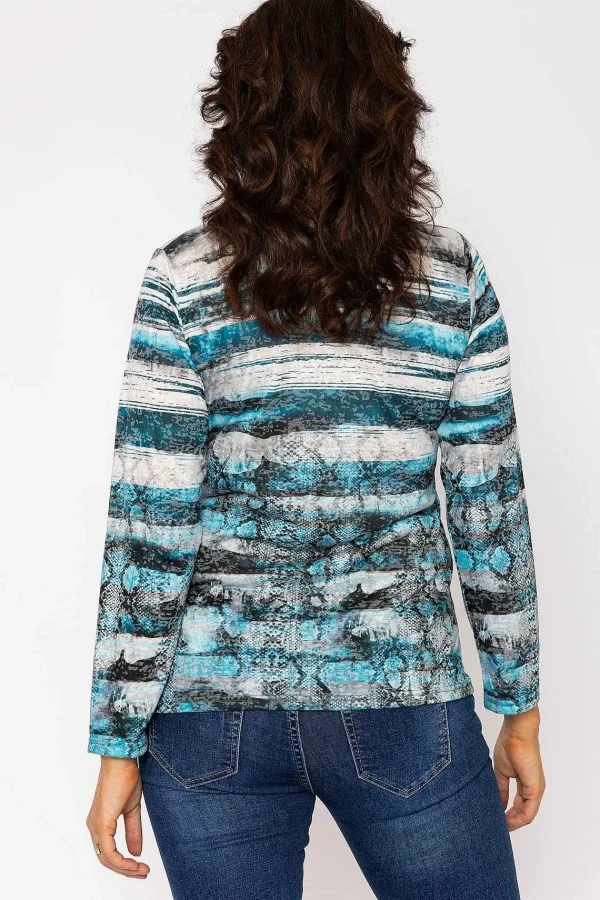 Voulez Vous Printed Burnout Top In Blue*Women Tops & Blouses