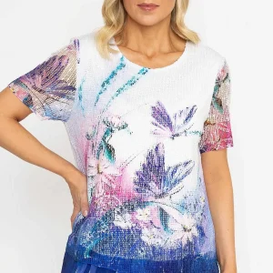 Voulez Vous Printed Double Layer Printed Mesh Top*Women Tops & Blouses