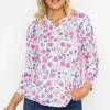 Voulez Vous Printed Jersey Top In Pink*Women Tops & Blouses