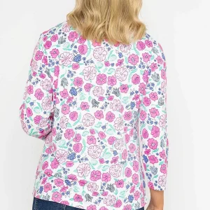 Voulez Vous Printed Jersey Top In Pink*Women Tops & Blouses