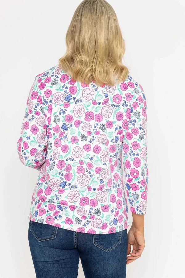 Voulez Vous Printed Jersey Top In Pink*Women Tops & Blouses