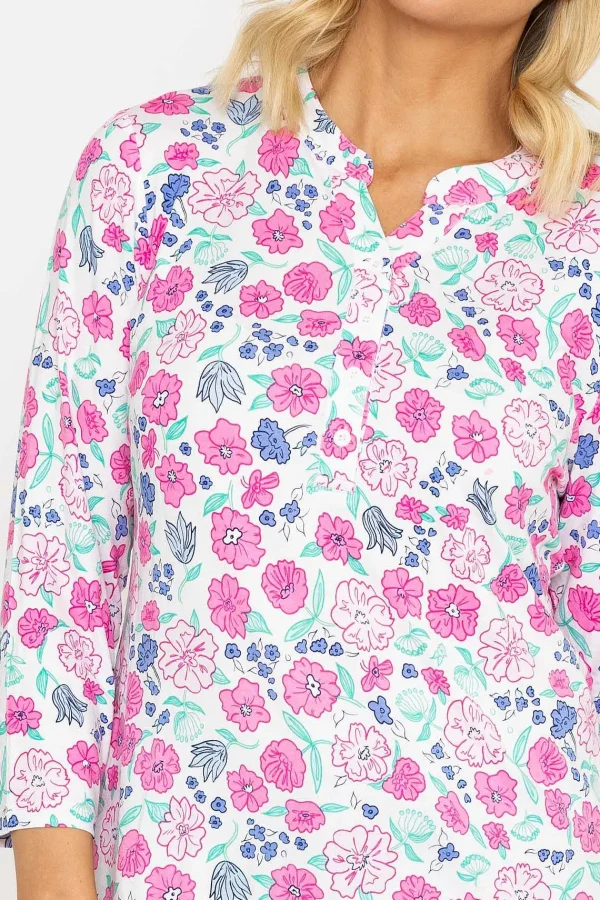 Voulez Vous Printed Jersey Top In Pink*Women Tops & Blouses