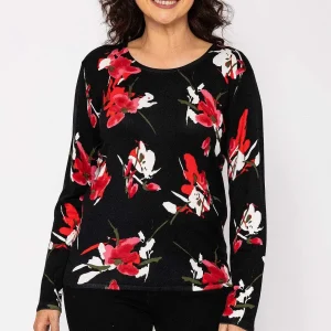 Voulez Vous Printed Knit In Black*Women Jumpers & Cardigans