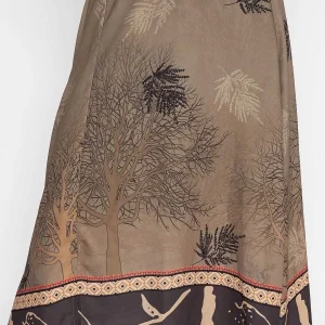 Pala D'oro Printed Midi Skirt In Khaki*Women Skirts & Shorts