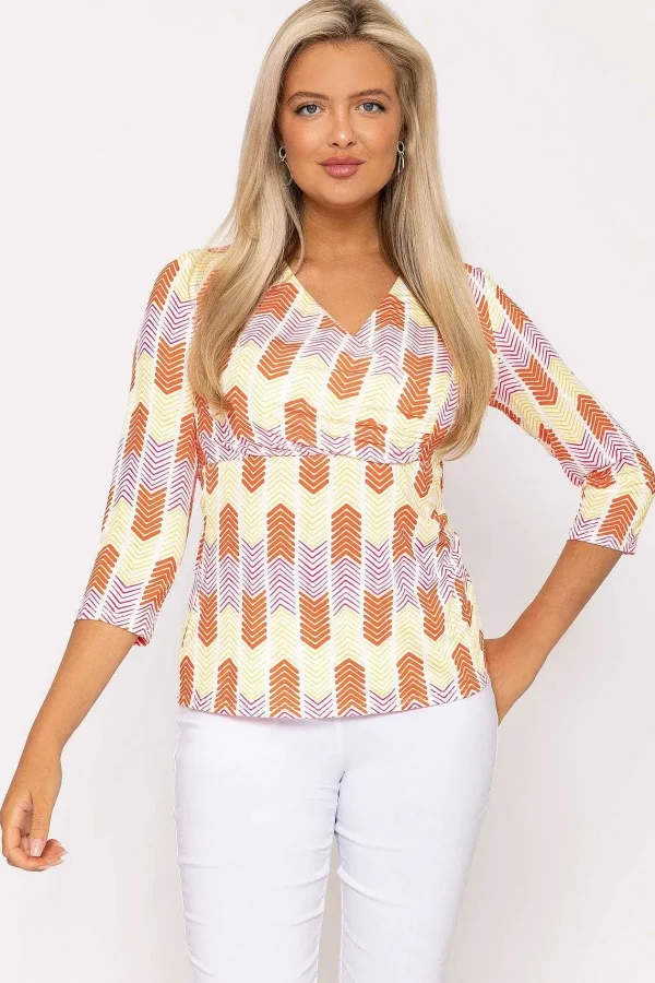 Rowen Avenue Printed Red Jersey Top*Women Tops & Blouses