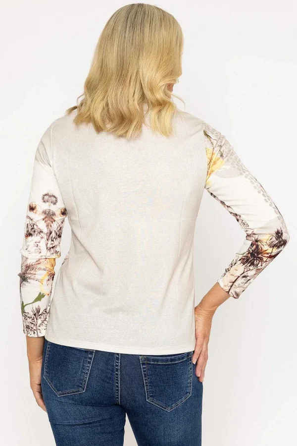 Kalisson Printed Shirt Blouse In Beige*Women Tops & Blouses