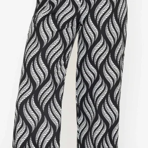 Pala D'Oro Printed Trousers In Black & White*Women Jeans & Trousers