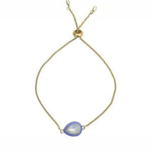 Knight & Day Purple Enamel And Opal Bracelet* Bracelets