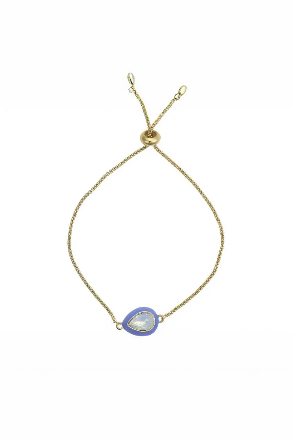 Knight & Day Purple Enamel And Opal Bracelet* Bracelets