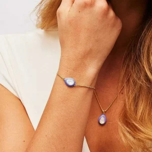 Knight & Day Purple Enamel And Opal Bracelet* Bracelets