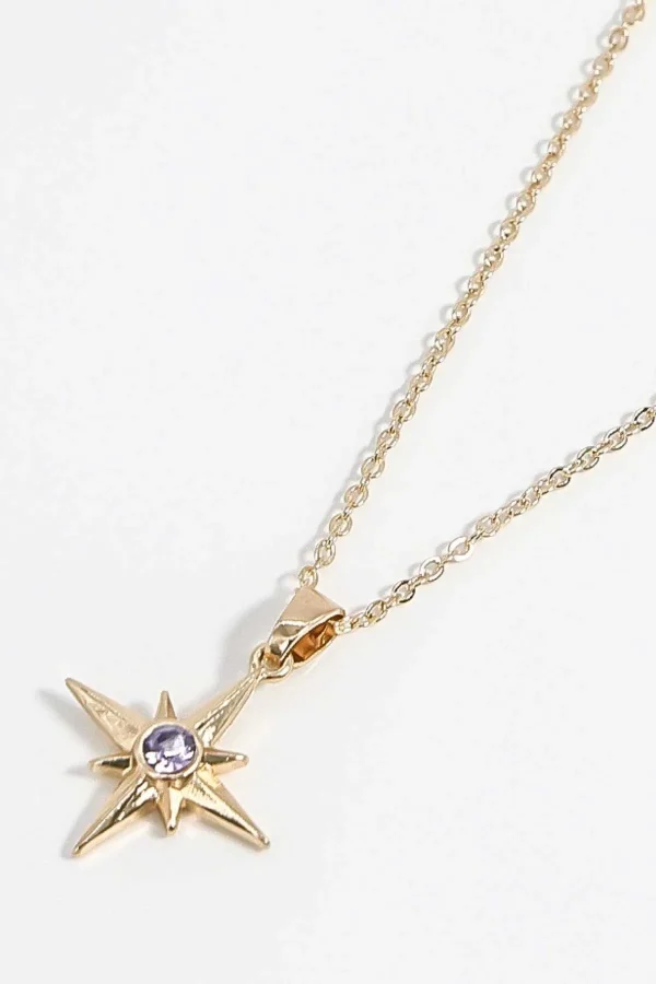 Soul Jewellery Purple Stone Star Necklace* Necklaces