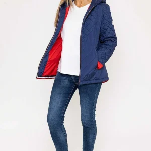 West Quay Quilted Jacket In Navy*Women Coats & Jackets