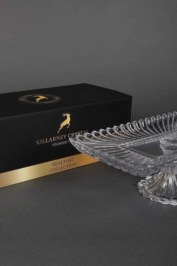 Killarney Crystal Rectangular Footed Serving Plate* Homeware