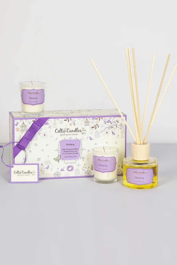 Celtic Candles Relaxing Candle And Diffuser Gift Box* Homeware