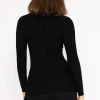 Kelly & Grace Weekend Rib Knit Top In Black*Women Jumpers & Cardigans