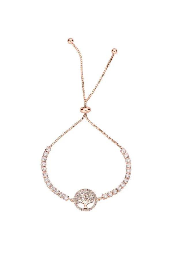 Knight & Day Rose Gold Tree Of Life Bracelet* Boxed Gifts