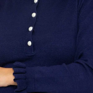 Rowen Avenue Ruffle Neck Knit In Navy*Women Jumpers & Cardigans