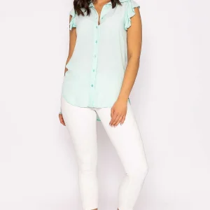 Rowen Avenue Ruffle Viscose Top In Mint*Women Tops & Blouses