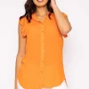 Rowen Avenue Ruffle Viscose Top In Orange*Women Tops & Blouses