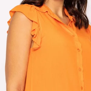 Rowen Avenue Ruffle Viscose Top In Orange*Women Tops & Blouses