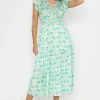 Rowen Avenue Ruth Midi Dress In Green Print*Women Dresses & Jumpsuits