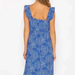 Rowen Avenue Sadie Blue Printed Midi Dress*Women Dresses & Jumpsuits