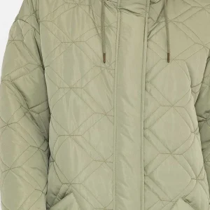 J'aime la Vie Sage Green Long Line Hooded Coat*Women Coats & Jackets