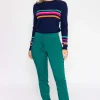 Kelly & Grace Weekend Sateen Pant In Green*Women Jeans & Trousers