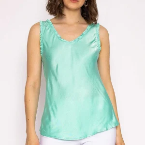 Rowen Avenue Satin Cami In Mint*Women Tops & Blouses