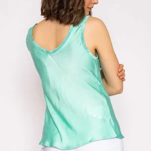 Rowen Avenue Satin Cami In Mint*Women Tops & Blouses