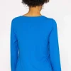 Kelly & Grace Weekend Scoop Neck Tee In Cobalt*Women Tops & Blouses