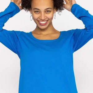 Kelly & Grace Weekend Scoop Neck Tee In Cobalt*Women Tops & Blouses