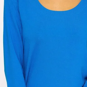 Kelly & Grace Weekend Scoop Neck Tee In Cobalt*Women Tops & Blouses