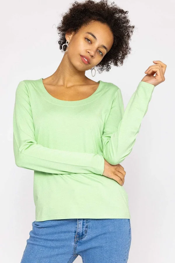 Kelly & Grace Weekend Scoop Neck Tee In Mint*Women Tops & Blouses