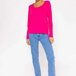 Kelly & Grace Weekend Scoop Neck Tee In Pink*Women Tops & Blouses