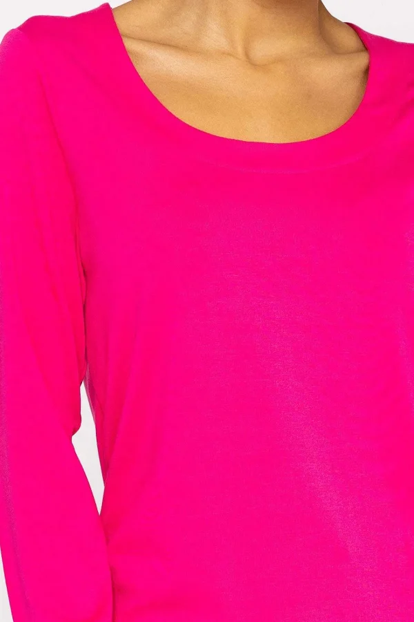 Kelly & Grace Weekend Scoop Neck Tee In Pink*Women Tops & Blouses