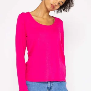 Kelly & Grace Weekend Scoop Neck Tee In Pink*Women Tops & Blouses