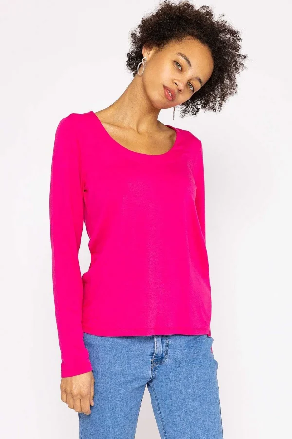 Kelly & Grace Weekend Scoop Neck Tee In Pink*Women Tops & Blouses