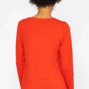 Kelly & Grace Weekend Scoop Neck Tee In Red*Women Tops & Blouses