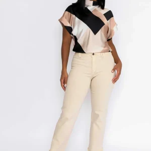 J'aime la Vie Seamless Hem Jeans In Cream*Women Jeans & Trousers